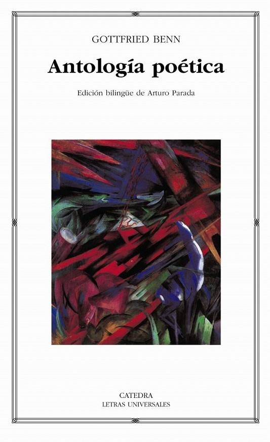 ANTOLOGIA POETICA (LU) | 9788437620824 | BENN, GOTTFRIED | Librería Castillón - Comprar libros online Aragón, Barbastro