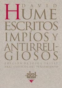 ESCRITOS IMPIOS Y ANTIRRELIGIOSOS | 9788446011255 | HUME, DAVID | Librería Castillón - Comprar libros online Aragón, Barbastro