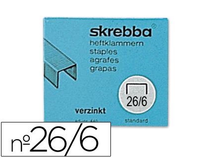 GRAPAS SKREBBA 26/6 5000UN GALVANIZADAS | 4010127442009 | Librería Castillón - Comprar libros online Aragón, Barbastro