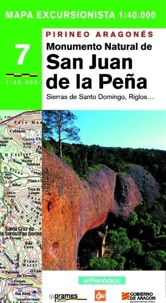 MAPA EXCURSIONISTA SAN JUAN DE LA PEÑA N.7 E:1:40000 | 9788483211182 | CRUCHAGA, JAVIER | Librería Castillón - Comprar libros online Aragón, Barbastro