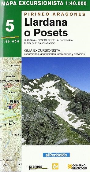 MAPA EXCURSIONISTA LLARDANA-POSETS N.5 E:1:40000 | 9788483211168 | LAMPRE, FERNANDO | Librería Castillón - Comprar libros online Aragón, Barbastro