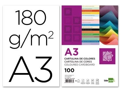 CARTULINA A3 LIDERPAPEL 100H 180GR BLANCO 29702 | 8423473297029 | Librería Castillón - Comprar libros online Aragón, Barbastro