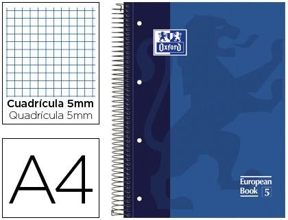 CUADERNO EUROPEAN A4+ CDL. 5MM 120H+50% 90GR GRATIS OXFORD SCHOOL TAPA ENCUADERNADA | 8412771087517 | Librería Castillón - Comprar libros online Aragón, Barbastro