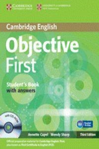 OBJECTIVE FIRST STUDENT BOOK WITH ANSWERS + CD | 9780521178792 | CAMBRIDGE ESOL | Librería Castillón - Comprar libros online Aragón, Barbastro