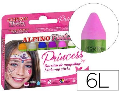 MAQUILLAJE ALPINO PRINCESA CAJA 6 COLORES SURTIDOS DL000112 / 71819 | 8413240555810 | Librería Castillón - Comprar libros online Aragón, Barbastro