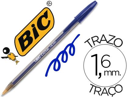 BOLIGRAFO BIC CRISTAL X-LARGE 1.6MM AZUL | 9999900005714 | Librería Castillón - Comprar libros online Aragón, Barbastro