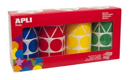 GOMETS MAXI GRANDES (pack 4 rollos azul, rojo, amarillo, verde, formas surtidas) | 8410782107538 | Librería Castillón - Comprar libros online Aragón, Barbastro