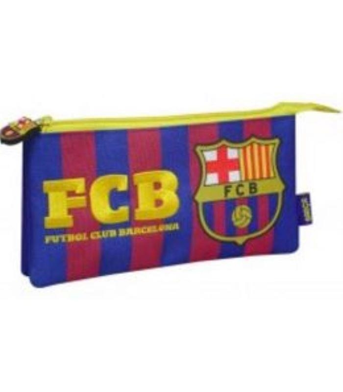 PORTATODO DOBLE BORDADO FC BARCELONA 22X4X11CM | 8426842028552 | Librería Castillón - Comprar libros online Aragón, Barbastro