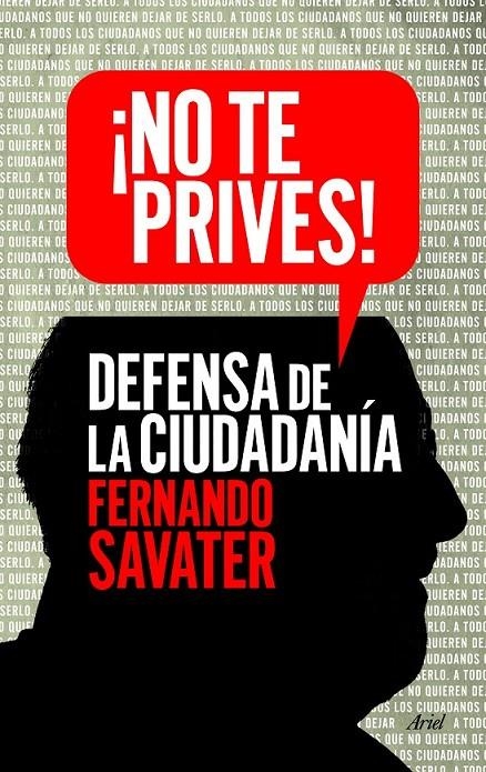 ¡No te prives! - Defensa de la ciudadanía | 9788434418615 | Savater, Fernando | Librería Castillón - Comprar libros online Aragón, Barbastro