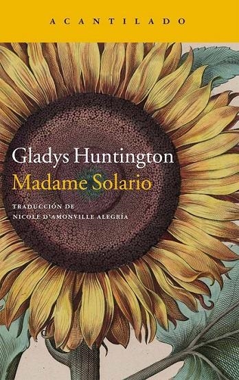 Madame Solario | 9788416011179 | Huntington, Gladys | Librería Castillón - Comprar libros online Aragón, Barbastro