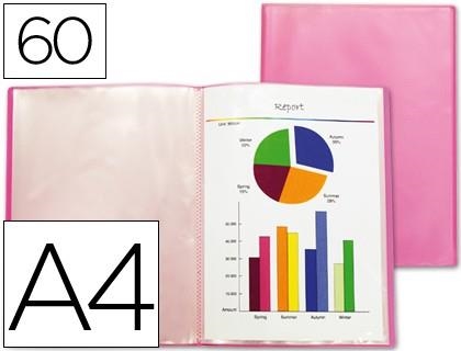 CARPETA FUNDAS 60F A4 PP FROSTY ROSA TRASLUCIDA 47070 / 51720 | 4710581470708 | Librería Castillón - Comprar libros online Aragón, Barbastro