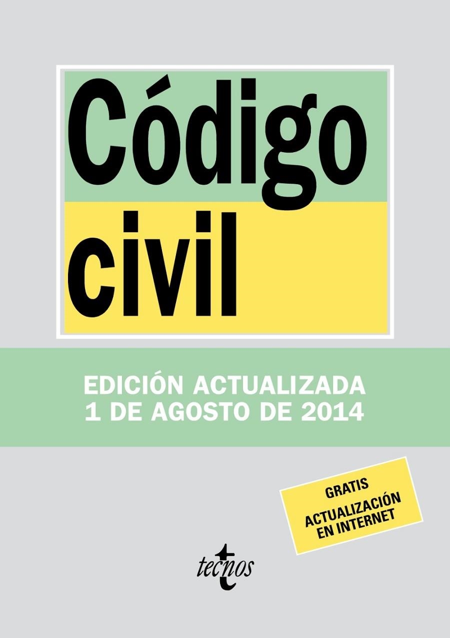 Código Civil ed.2014 | 9788430962341 | Editorial Tecnos | Librería Castillón - Comprar libros online Aragón, Barbastro