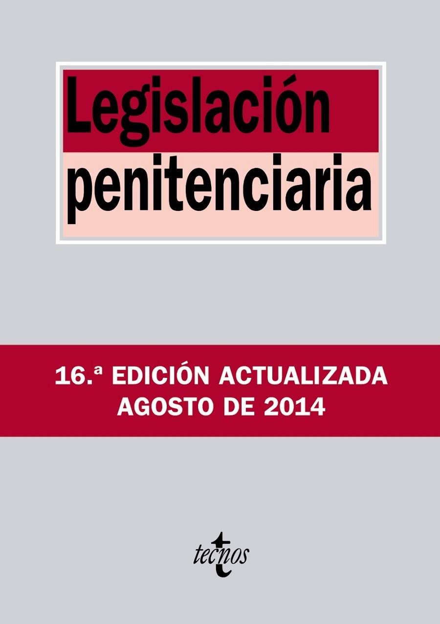 Legislación penitenciaria | 9788430963522 | Editorial Tecnos | Librería Castillón - Comprar libros online Aragón, Barbastro