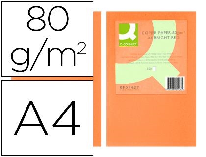 PAPEL COLOR A4 80GR 500H Q-CONNECT NARANJA INTENSO | 5705831162617 | Librería Castillón - Comprar libros online Aragón, Barbastro