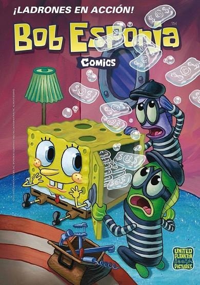 Ladrones en acción - Bob Esponja Cómic 10 | 9788466654517 | United Plankton Pictures Inc. | Librería Castillón - Comprar libros online Aragón, Barbastro