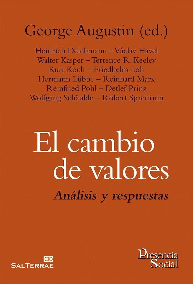 El cambio de valores | 9788429322088 | Augustin (ed.), George | Librería Castillón - Comprar libros online Aragón, Barbastro