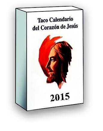 Taco calendario 2015 Corazón de Jesús (clásico 6.5x10.5cm) | 9788427135710 | Librería Castillón - Comprar libros online Aragón, Barbastro