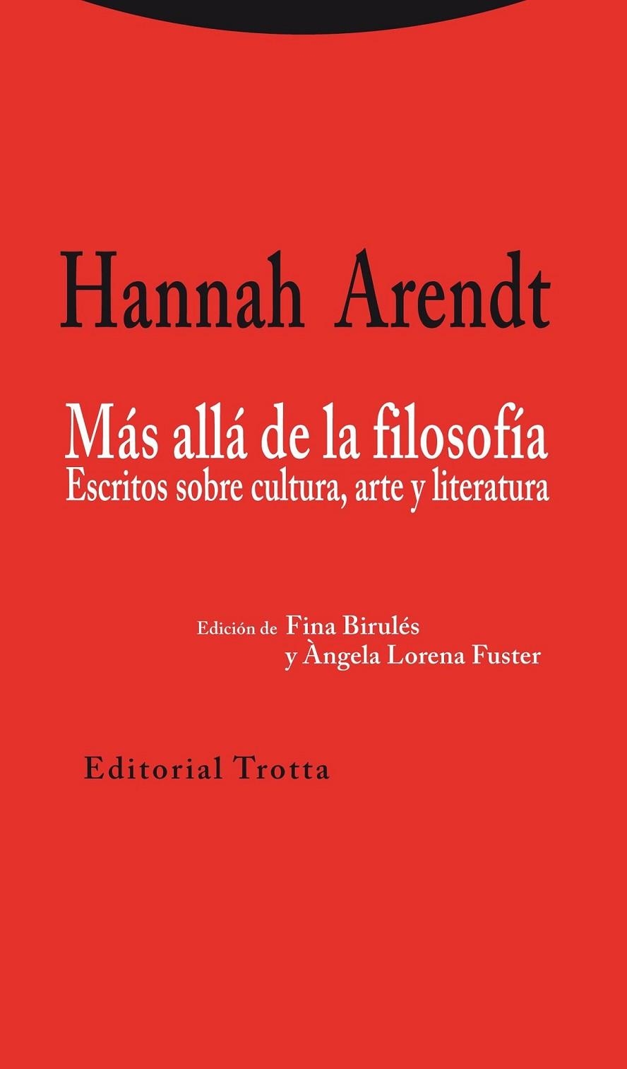 Más allá de la filosofía | 9788498795318 | Arendt, Hannah | Librería Castillón - Comprar libros online Aragón, Barbastro