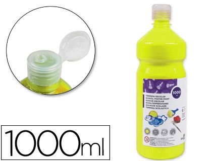 TEMPERA LIQUIDA LIDERPAPEL ESCOLAR 1000ML AMARILLO LIMON 59214 | 8423473592148 | Librería Castillón - Comprar libros online Aragón, Barbastro