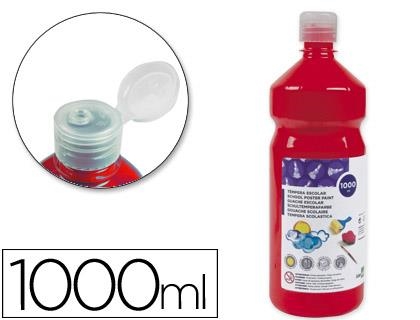 TEMPERA LIQUIDA LIDERPAPEL ESCOLAR 1000ML ROJO ESCARLATA 59221 | 8006919300721 | Librería Castillón - Comprar libros online Aragón, Barbastro