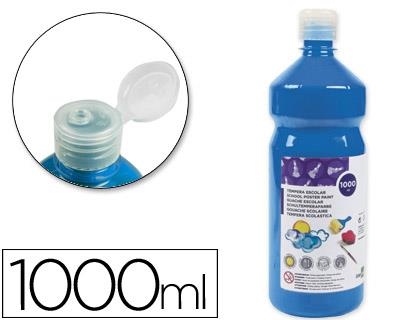 TEMPERA LIQUIDA LIDERPAPEL ESCOLAR 1000ML AZUL 59225 | 8423473592254 | Librería Castillón - Comprar libros online Aragón, Barbastro