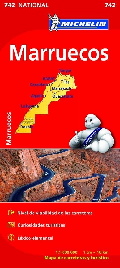 Mapa National Michelin 742 Marruecos | 9782067202870 | Varios autores | Librería Castillón - Comprar libros online Aragón, Barbastro