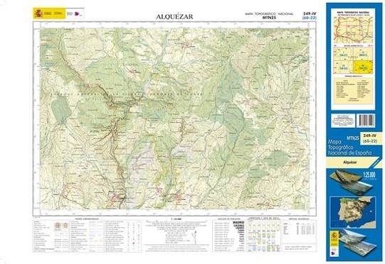 MAPA MTN 25. Hoja 249-IV, Alquézar | 9788441631106 | INSTITUTO GEOGRAFICO NACIONAL (ESPAÑA) | Librería Castillón - Comprar libros online Aragón, Barbastro