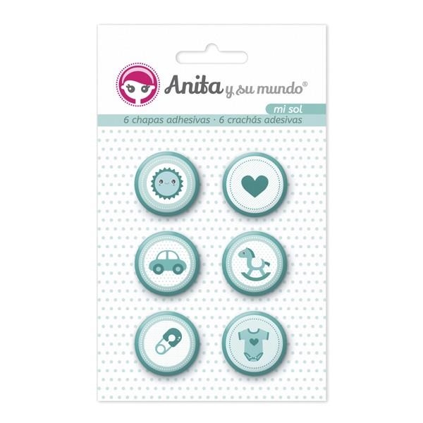 CHAPAS ADHESIVAS MI SOL 6UN 25MM | 8413623712816 | Librería Castillón - Comprar libros online Aragón, Barbastro