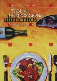 Tabla de composición de alimentos. Quinta Edición | 9788433849809 | Mataix Verdú, J | Librería Castillón - Comprar libros online Aragón, Barbastro