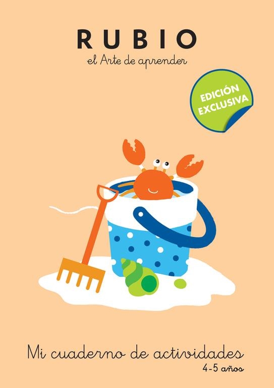 Mi cuaderno de actividades (4 - 5 años) - Rubio el arte de aprender | 9788416220588 | CUADERNOS RUBIO | Librería Castillón - Comprar libros online Aragón, Barbastro