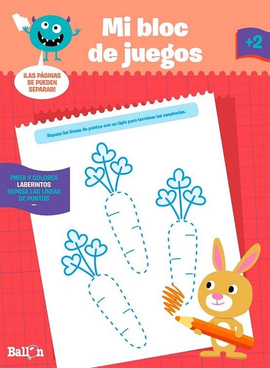 Mi bloc de juegos a partir de 2 años | 9789037496680 | Ballon | Librería Castillón - Comprar libros online Aragón, Barbastro