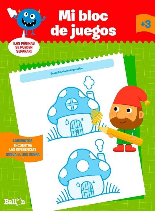 Mi bloc de juegos a partir de 3 años | 9789037496697 | Ballon | Librería Castillón - Comprar libros online Aragón, Barbastro