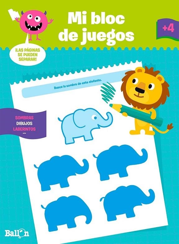 Mi bloc de juegos a partir de 4 años | 9789037496703 | Ballon | Librería Castillón - Comprar libros online Aragón, Barbastro