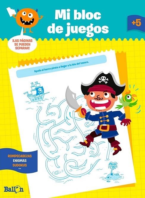 Mi bloc de juegos a partir de 5 años | 9789037496710 | Ballon | Librería Castillón - Comprar libros online Aragón, Barbastro