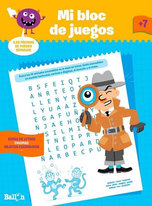 Mi bloc de juegos a partir de 7 años | 9789037496734 | Ballon | Librería Castillón - Comprar libros online Aragón, Barbastro