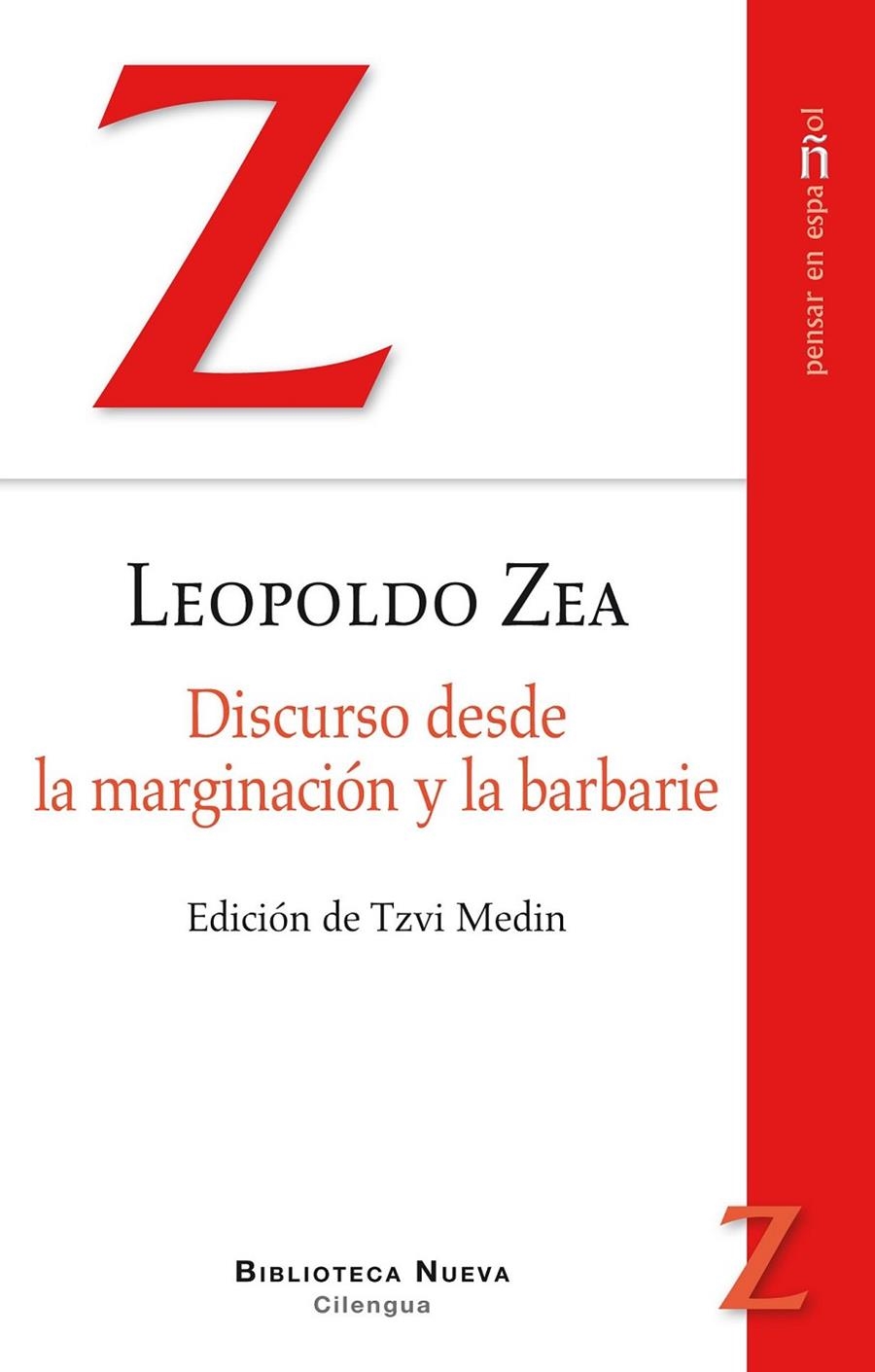 DISCURSO DESDE LA MARGINACION Y LA BARBARIE | 9788416345410 | ZEA AGUILAR, LEOPOLDO | Librería Castillón - Comprar libros online Aragón, Barbastro