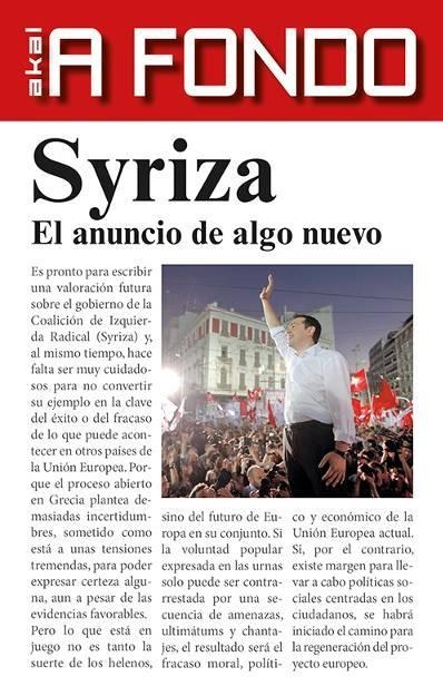 Syriza | 9788446042136 | Cuesta Marín, Antonio | Librería Castillón - Comprar libros online Aragón, Barbastro