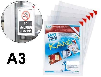 Funda de presentacion tarifold adhesiva removible din A3 con esquina magnetica capacidad para 10 hojas pack 2 unidades | 3377991944703 | Librería Castillón - Comprar libros online Aragón, Barbastro