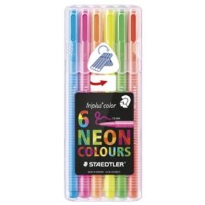 PACK 6 ROTULADORES STAEDTLER TRIPLUS NEON 323 SB6CS1 | 4007817011126 | Librería Castillón - Comprar libros online Aragón, Barbastro