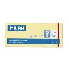 NOTAS ADHESIVAS 3 UD 50X38 mm AMARILLO CLASICO MILAN 85301 | 8411574853015 | Librería Castillón - Comprar libros online Aragón, Barbastro