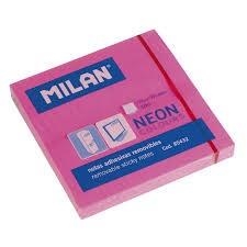 NOTAS ADHESIVAS 76X76mm ROSA NEON MILAN 85432 100h | 8411574854326 | Librería Castillón - Comprar libros online Aragón, Barbastro