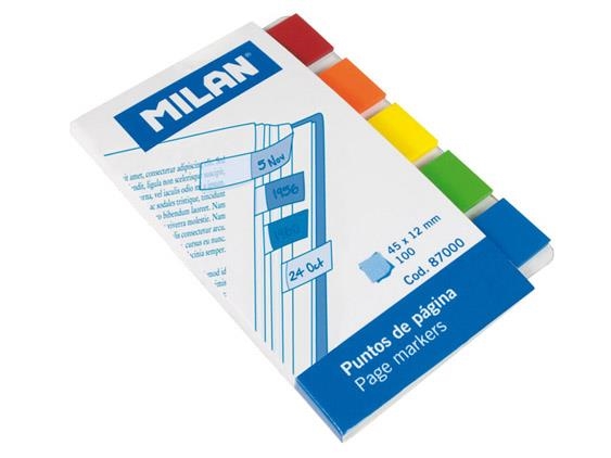 NOTAS ADHESIVAS PUNTOS TRANSPARENTES PUNTA COLORES MILAN 87000 | 8411574870005 | Librería Castillón - Comprar libros online Aragón, Barbastro