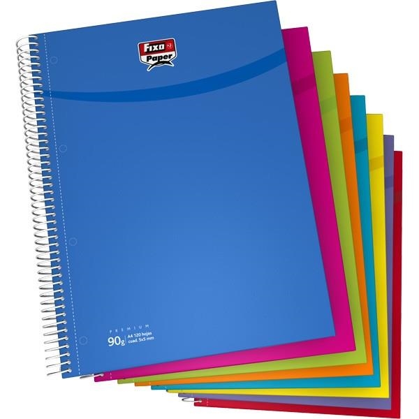 CUADERNO FIXO PAPER FOLIO CDL 4MM C/M 100H 70GR TAPA FORRADA VERDE 98853021 | 8413623885831 | Librería Castillón - Comprar libros online Aragón, Barbastro