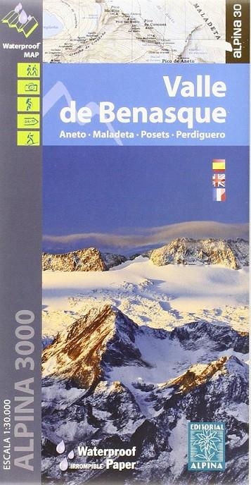 Valle de Benasque waterproof / paper impermeable : Mapa excursionista Alpina | 9788480905749 | Alpina Editorial | Librería Castillón - Comprar libros online Aragón, Barbastro