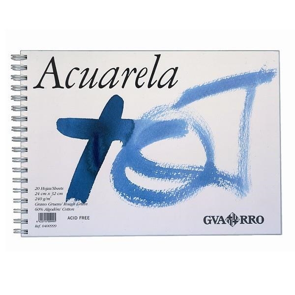 BLOC DIBUJO ACUARELA GUARRO 20H 240X320MM 240GR | 8422714009995 | Librería Castillón - Comprar libros online Aragón, Barbastro