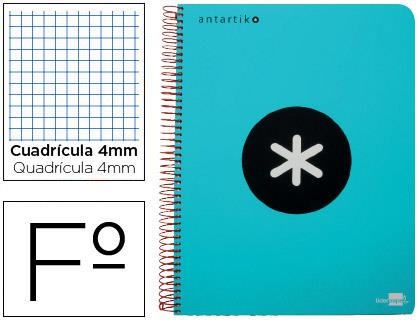 % CUADERNO ESPIRAL LIDERPAPEL ANTARTIK Fº TAPA EXTRA DURA 80H 100GR CDL 4MM C/MARGEN TURQUESA | 8423473746848 | Librería Castillón - Comprar libros online Aragón, Barbastro