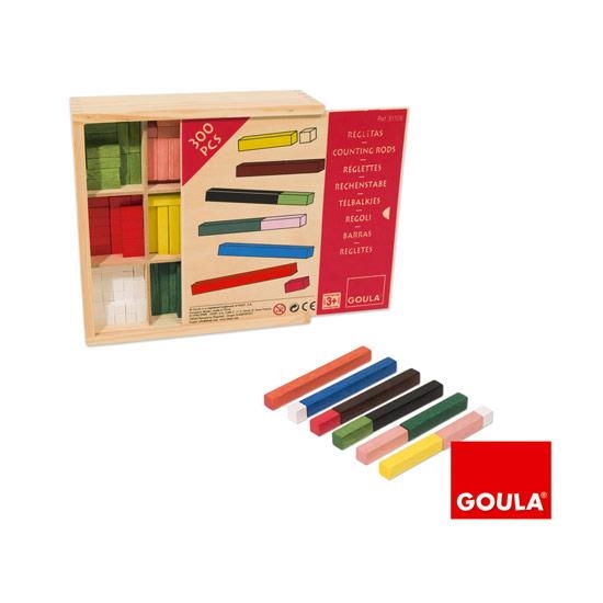 JUEGO REGLETAS DE MADERA 10X10 (CAJA 300 UN) | 8410446511060 | Librería Castillón - Comprar libros online Aragón, Barbastro