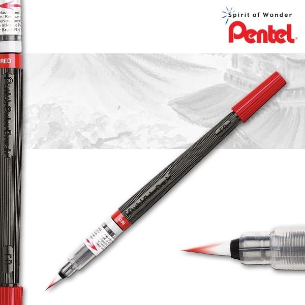 PINCEL PENTEL DE TINTA CON CARTUCHO COLOR ROJO GFL 102 | 884851010667 | Librería Castillón - Comprar libros online Aragón, Barbastro