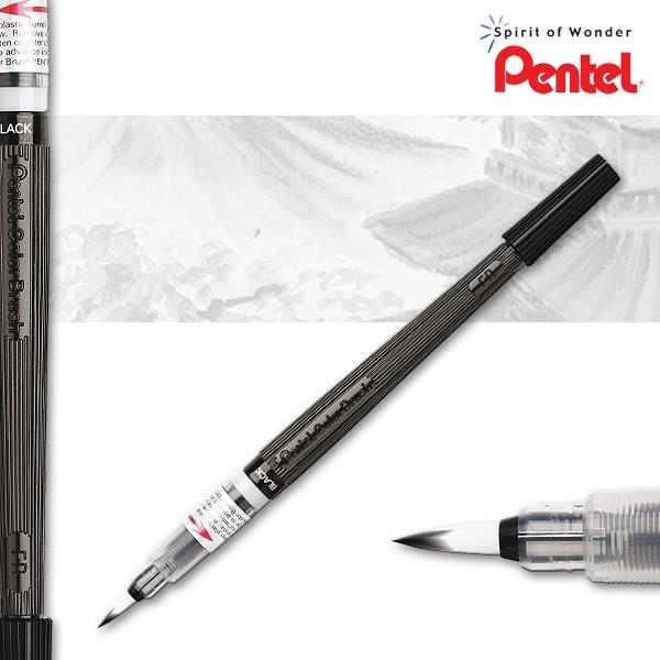 PINCEL PENTEL DE TINTA CON CARTUCHO COLOR NEGRO GFL 101 | 884851010650 | Librería Castillón - Comprar libros online Aragón, Barbastro