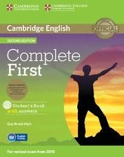 Complete First  Student's Book Pack (Student's Book with Answers with CD-ROM, Class CD) | 9781107698352 | Brook-Hart, Guy | Librería Castillón - Comprar libros online Aragón, Barbastro